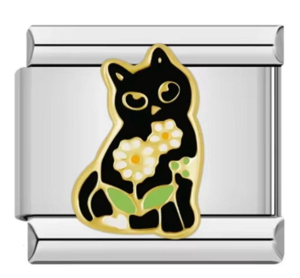 Charm Italiano Gato & Flor