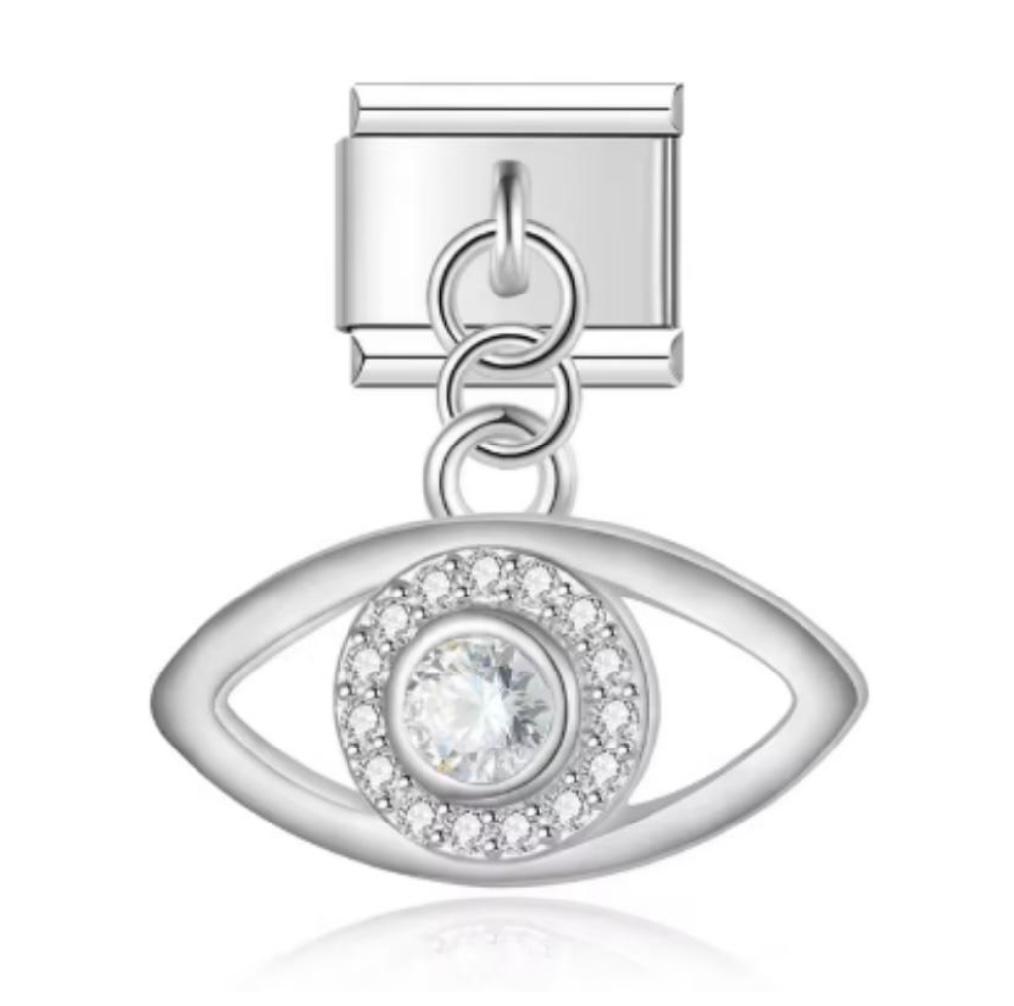 Charm Italiano Colgante Ojo de Horus Plateado