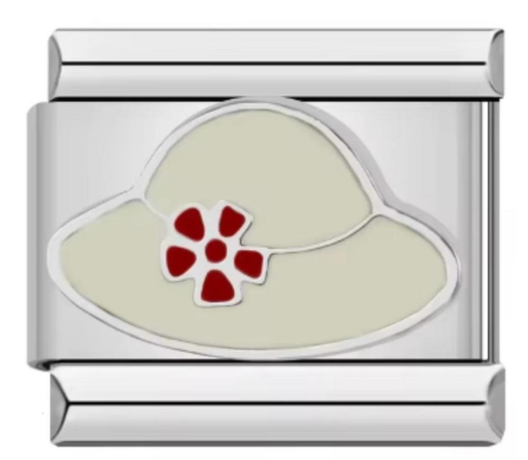 Charm Italiano Sombrero Con Flor