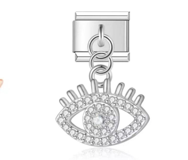 Charm Italiano Colgante Ojo de Horus Plateado