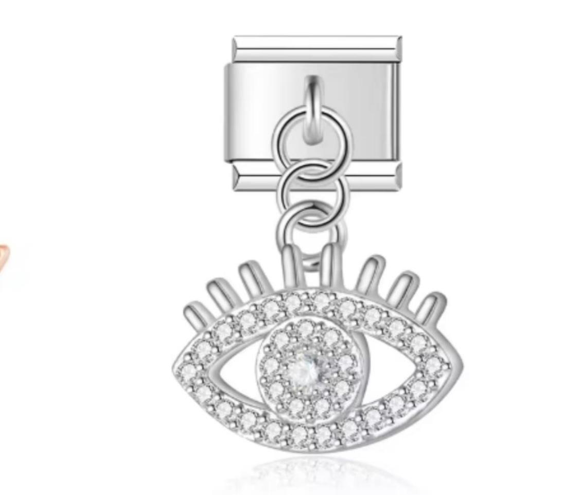 Charm Italiano Colgante Ojo de Horus Plateado