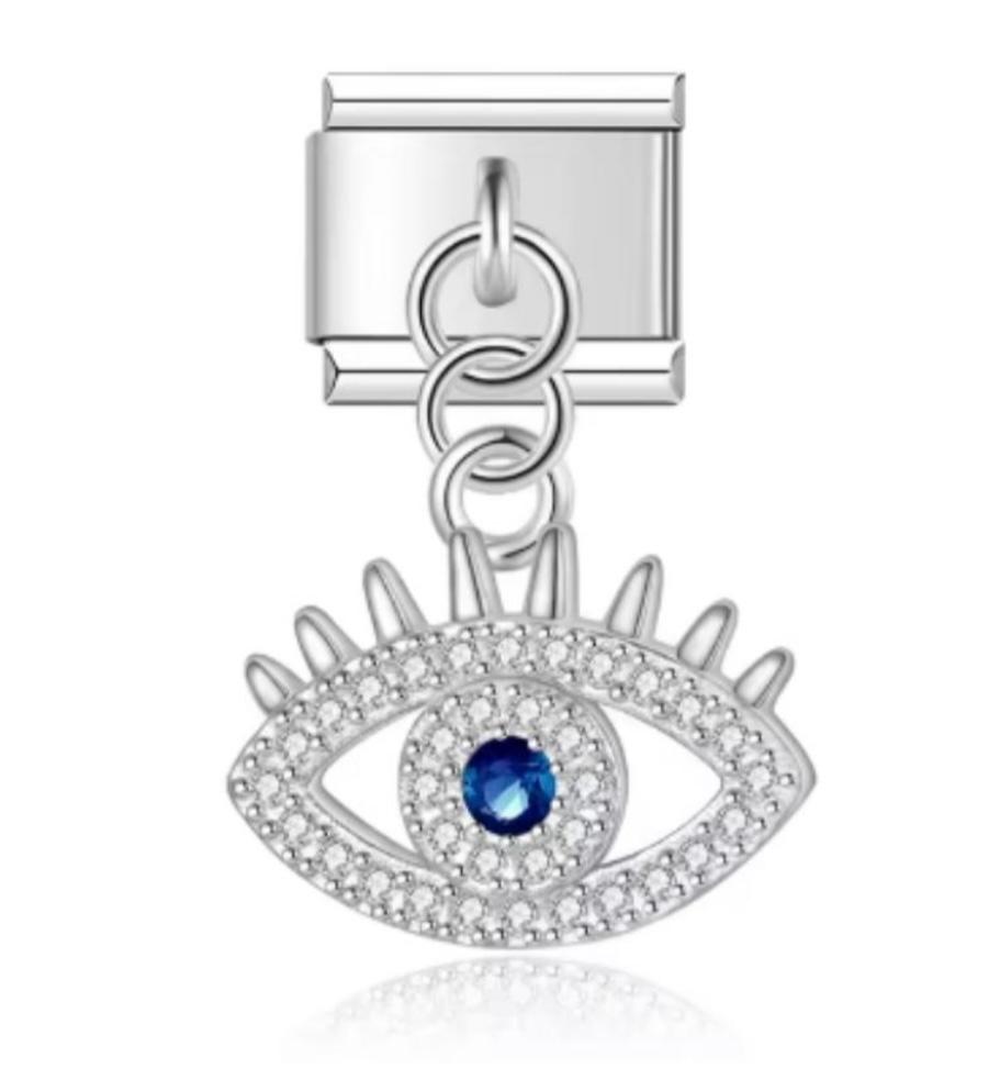 Charm Italiano Colgante Ojo De Horus Plateado