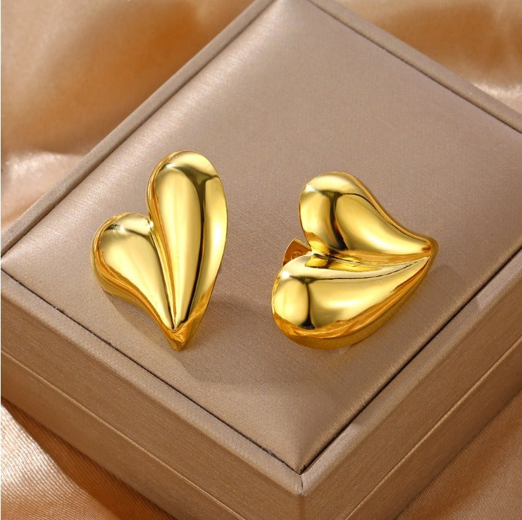 Aretes Gotas de Corazon