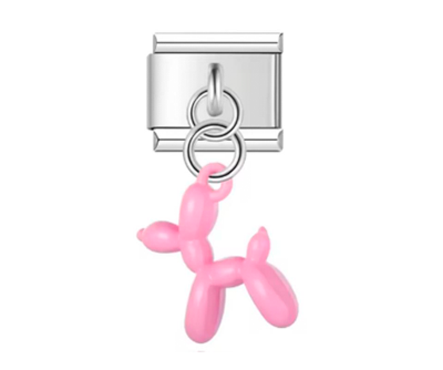 Charm Italiano Globo De Perro Rosa