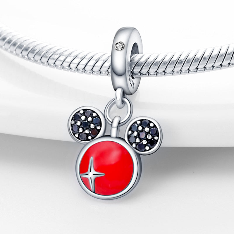 Charm Orejas de Ratoncito Rojas