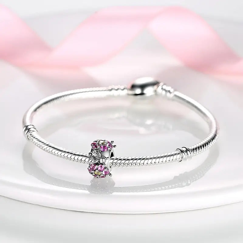 Charm Abalorio de Flores