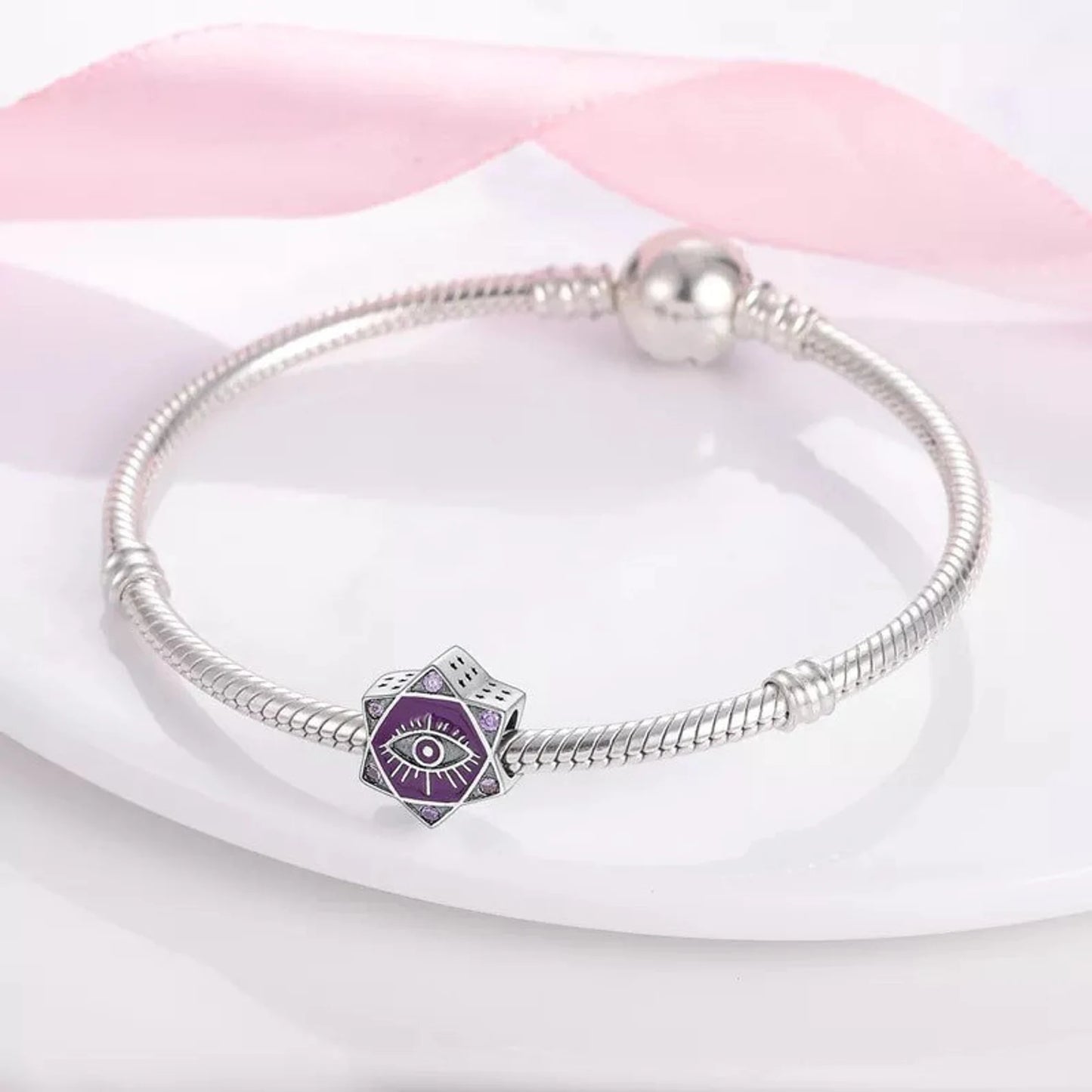 Charm Estrella de Ojo Turco Morado