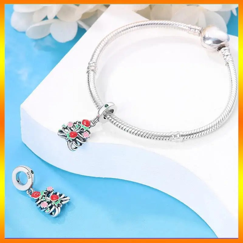 Charm Esqueleto y Rosas