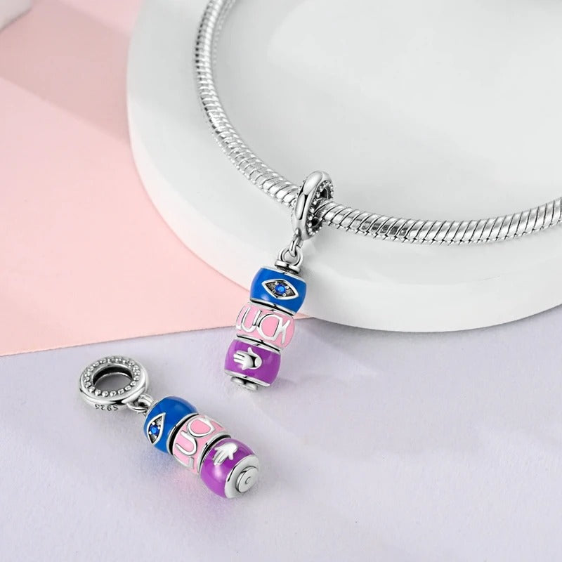 Charm Mano de Fatima y Ojo Turco "Luck"