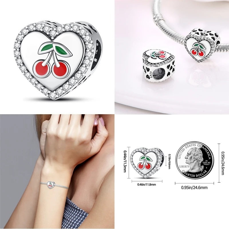 Charm Corazón de Cereza