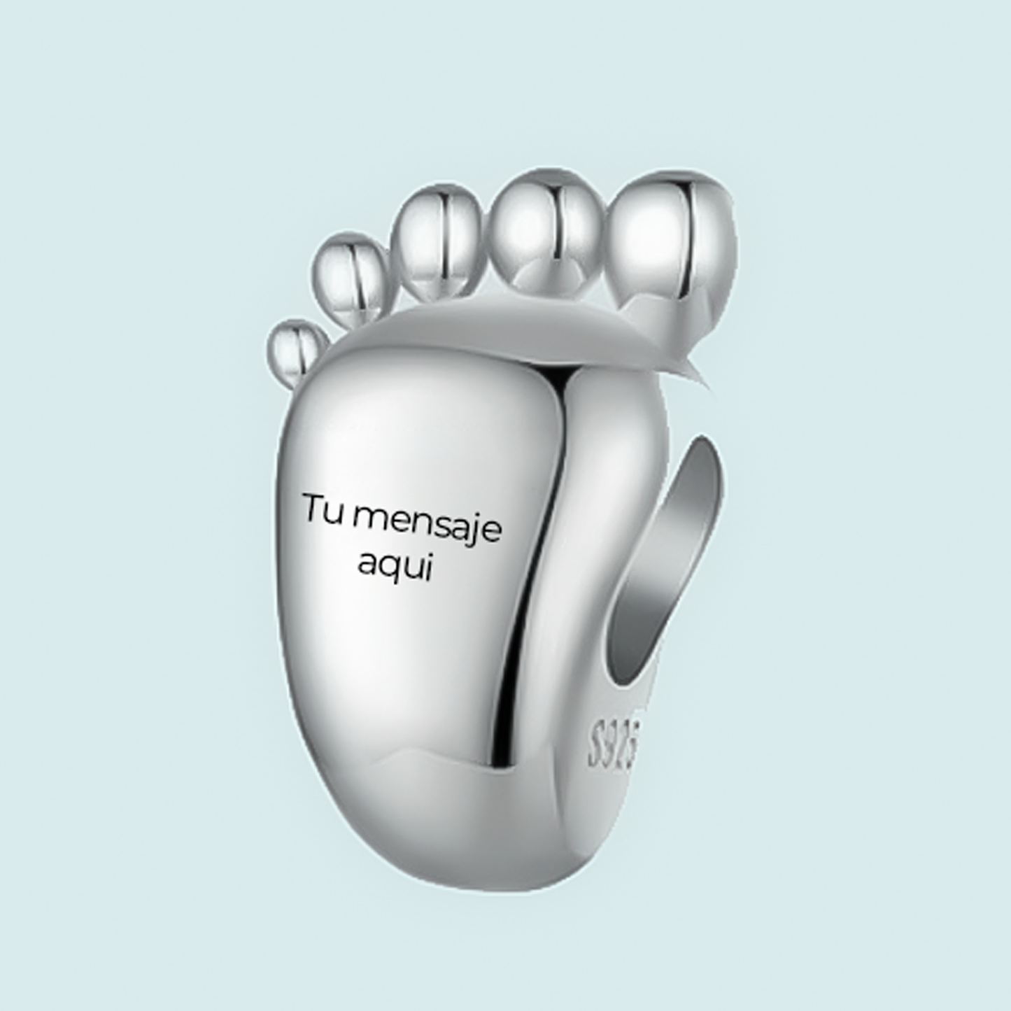 Charm Personalizado Pie De Bebé