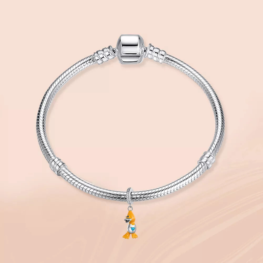 Charm Pato y Corazón Azul