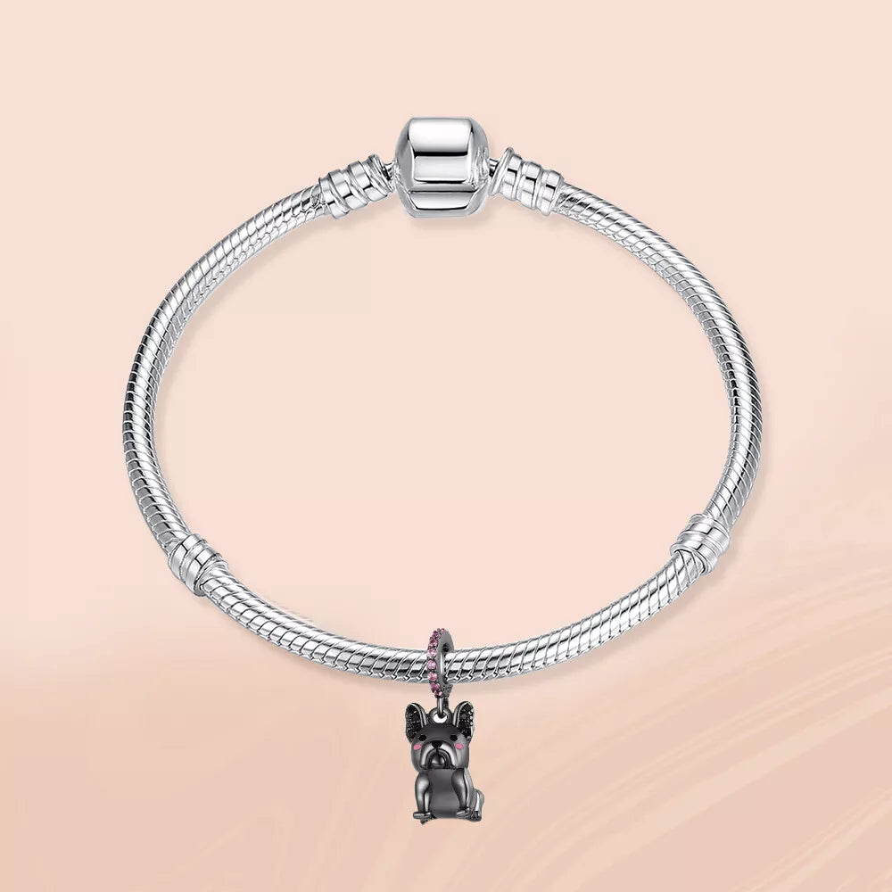 Charm Bulldog Inglés Negro