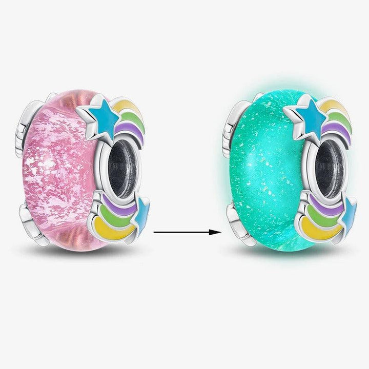 Charm Abalorio de Estrella Fugas Fluorescente