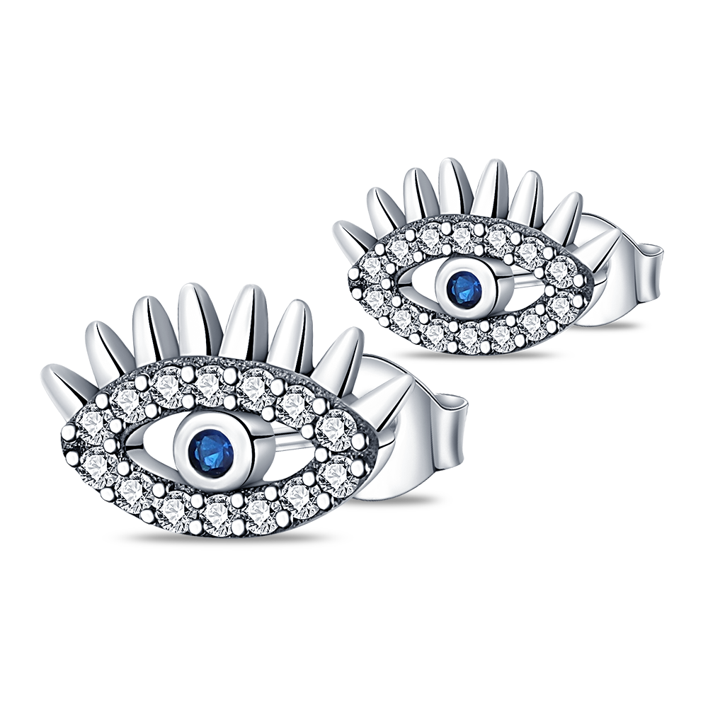 Aretes Ojo Turco Diamantado