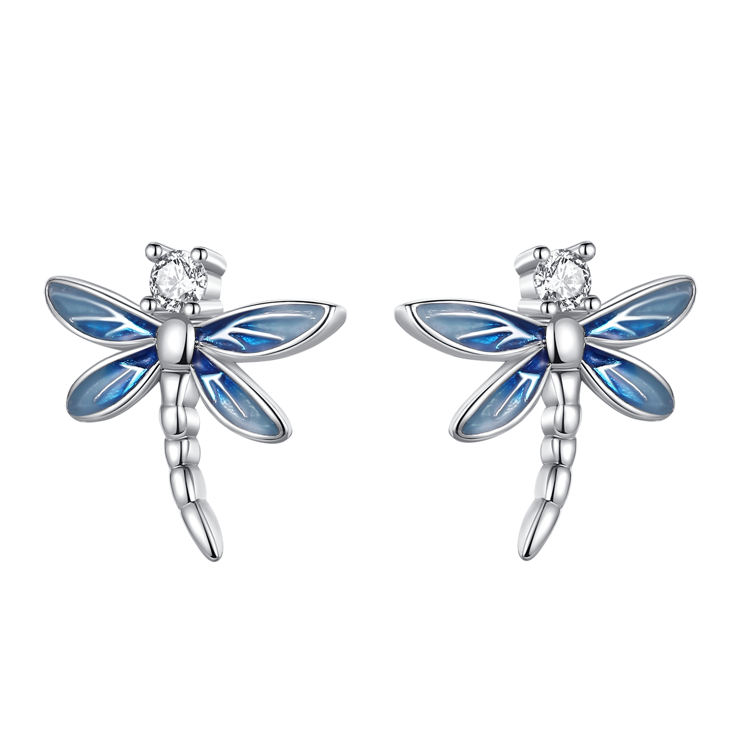 Aretes Libelula Azul