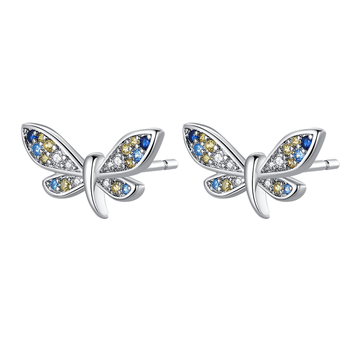 Aretes Mariposa "Alas de Transformación" Diamantada