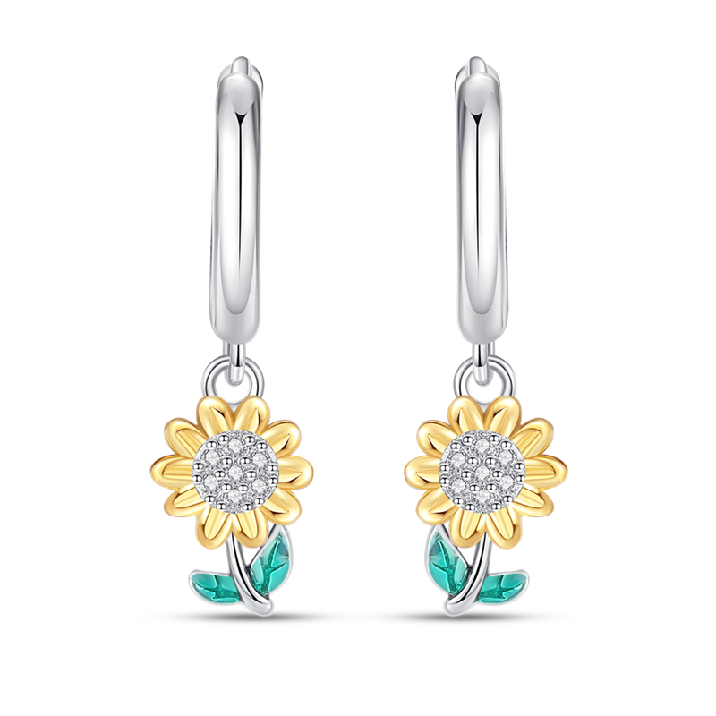 Aretes Girasol Celestial