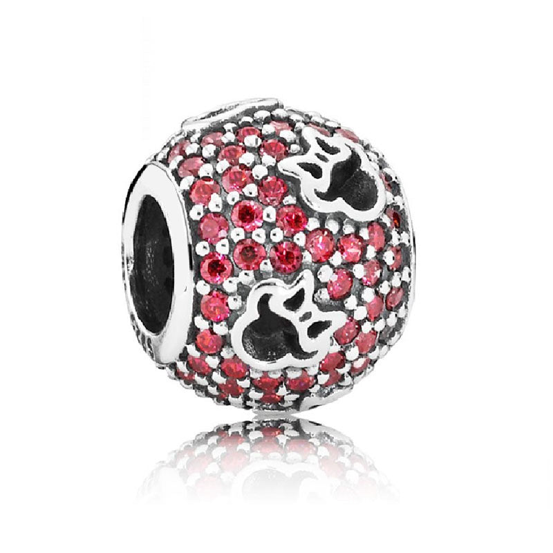 Charm Planeta Diamantado de Minnie Mouse