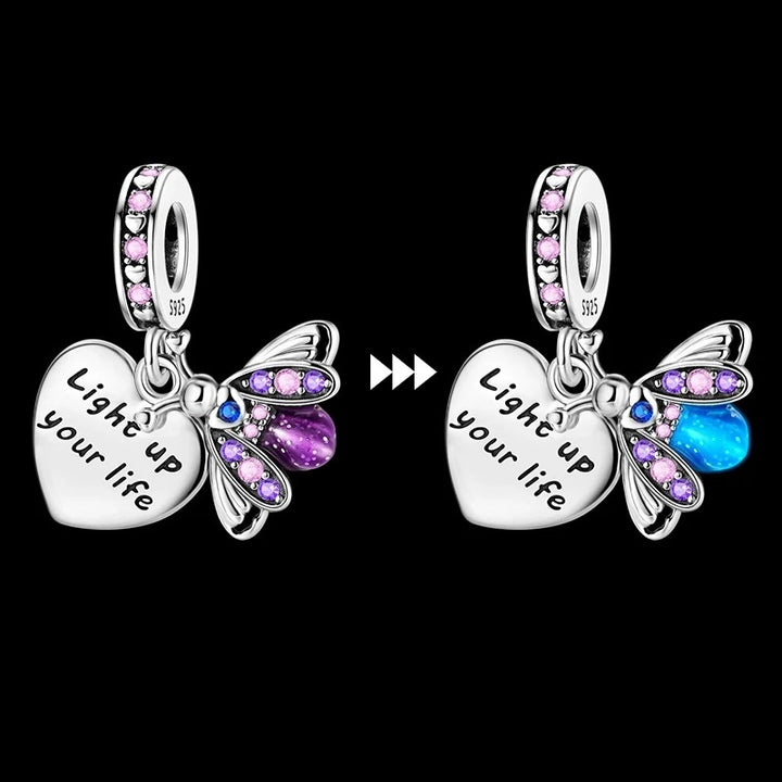 Charm Luciérnaga Fluorescente "Light Up Your Life"