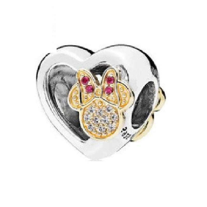Charm Corazon de Minnie Mouse Dorada