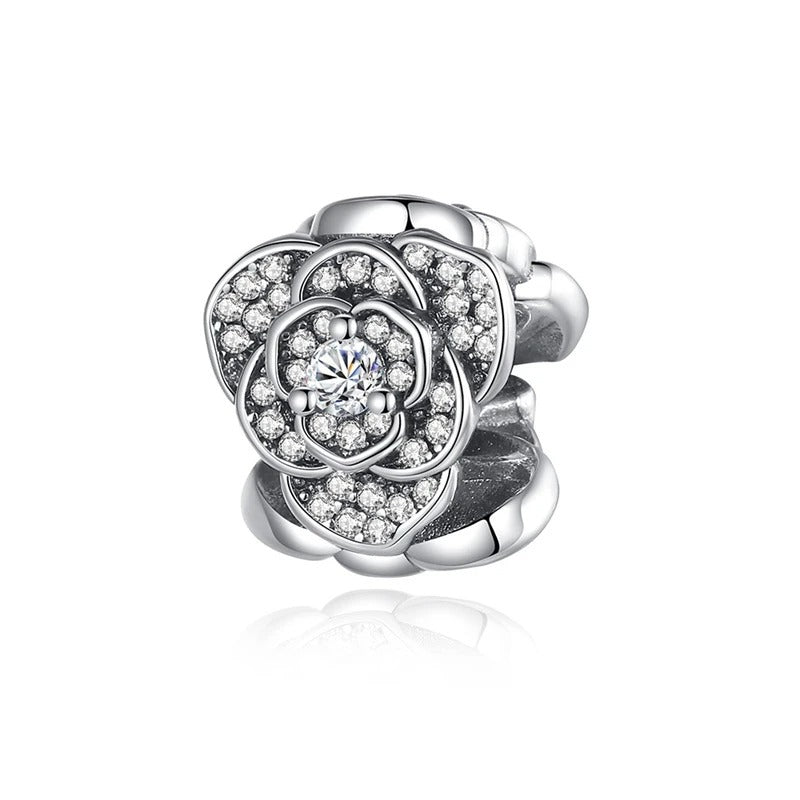 Charm Encanto de Rosa con Cristales