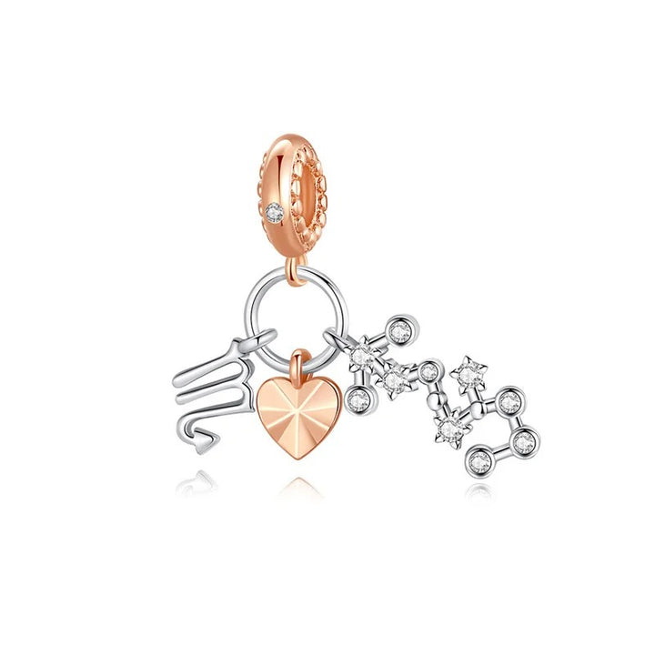 Charm Constelación del Zodíaco Escorpio y Corazón