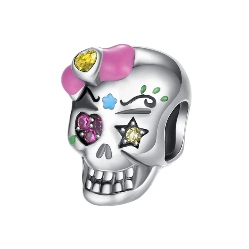 Charm Calavera con Corazón