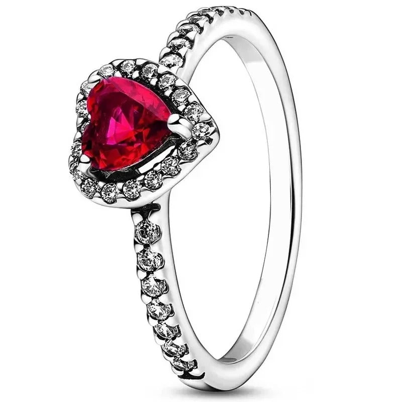 Anillo Corazón Rojo
