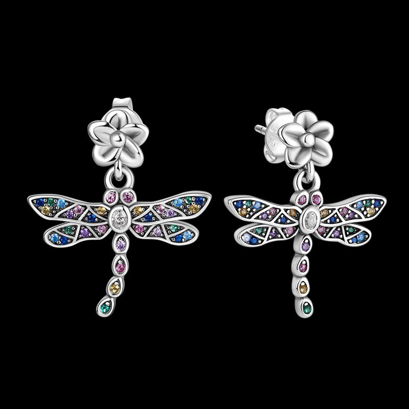 Aretes de Libelula Diamantada