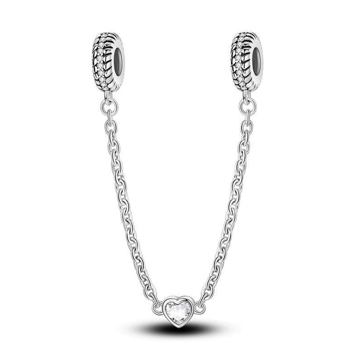 Cadena de Seguridad Corazón de Cristal