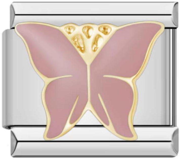 Charm Italiano Mariposa Rosa