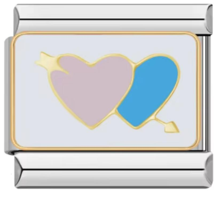 Charm Italiano Dobre Corazon Flechado