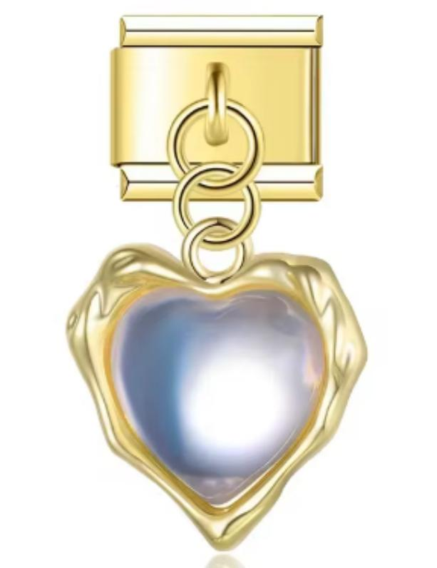 Charm Italiano Corazon Irregular Dorado