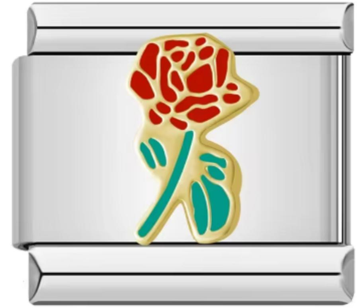 Charm Italiano Flor Roja