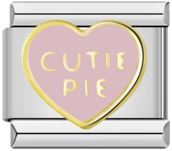 Charm Italiano Corazon Rosa Cutie Pie