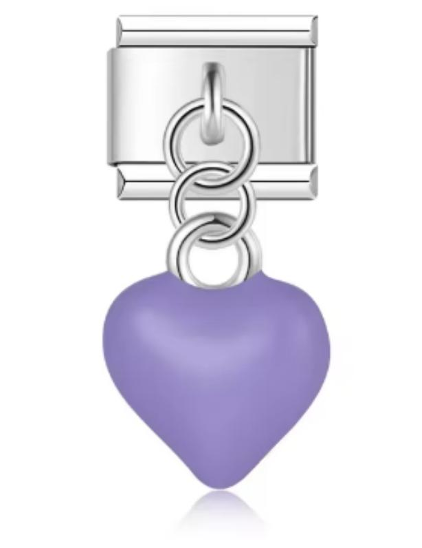 Charm Italiano Corazón Morado