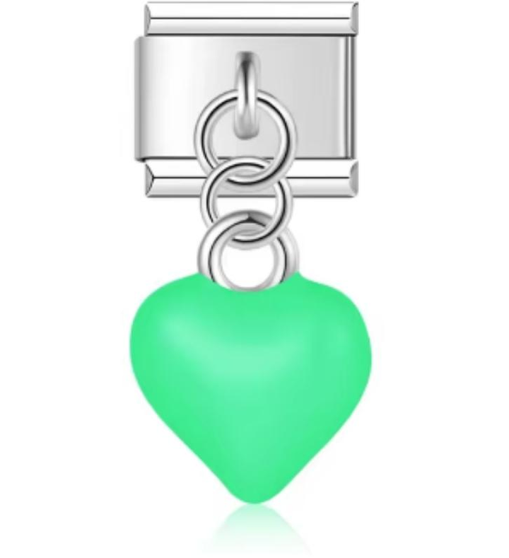 Charm Italiano Corazon Verde