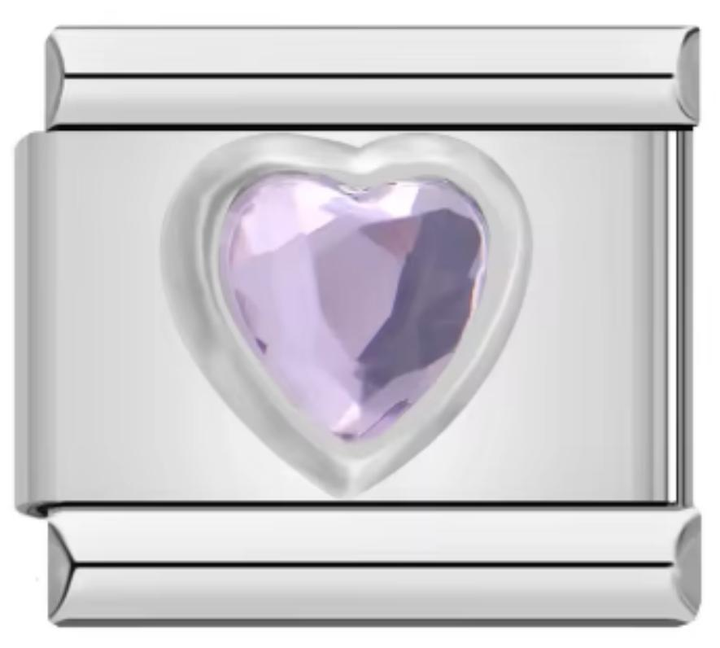 Charm Italiano Corazón Morado