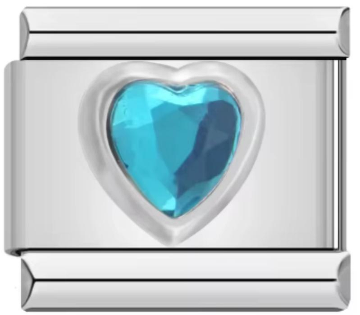 Charm Italiano Corazón Azul