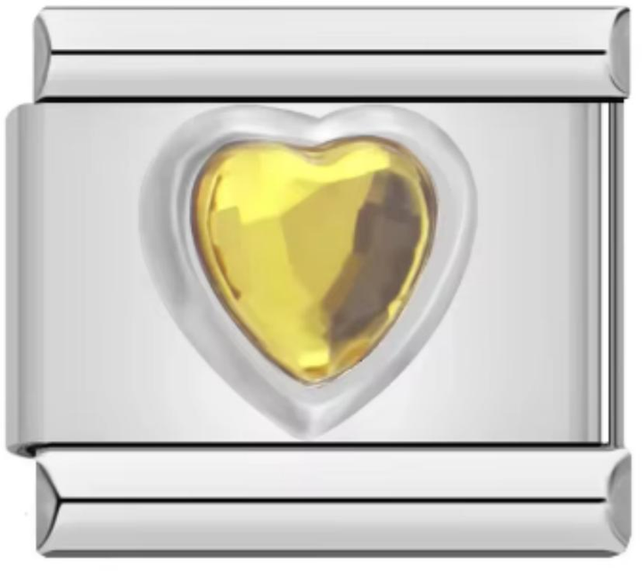 Charm Italiano Corazon Amarillo