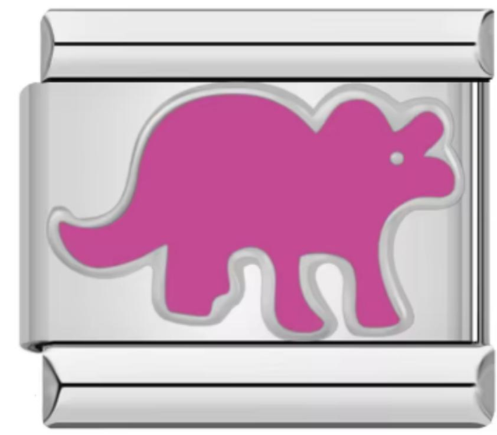 Charm Italiano Dinosaurio Rosa