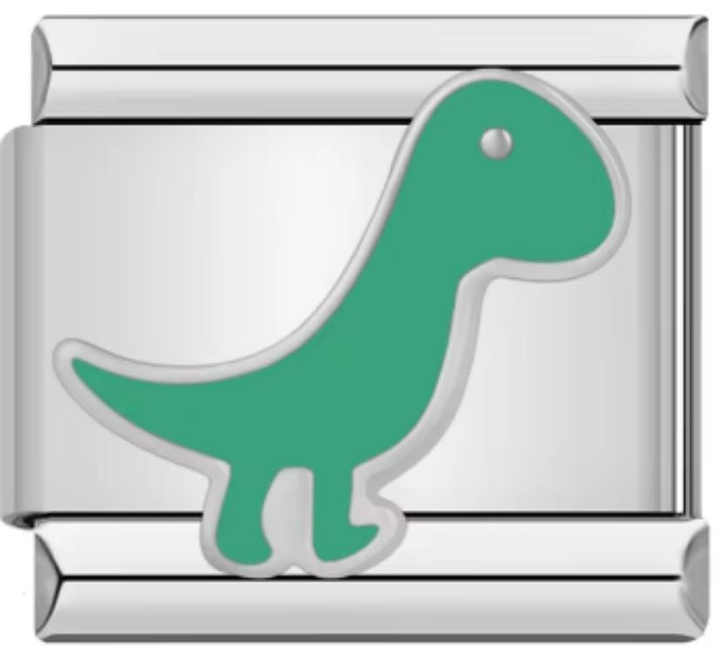 Charm Italiano Dinosaurio Verde