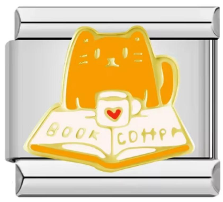 Charm Italiano Gato & Libro