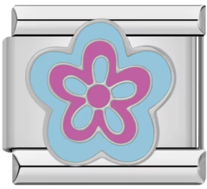 Charm Italiano Flor Azul