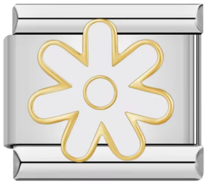 Charm Italiano Flor Blanca