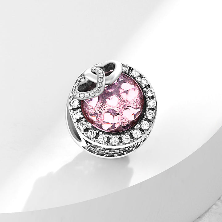 Charm Rosa Diamantado