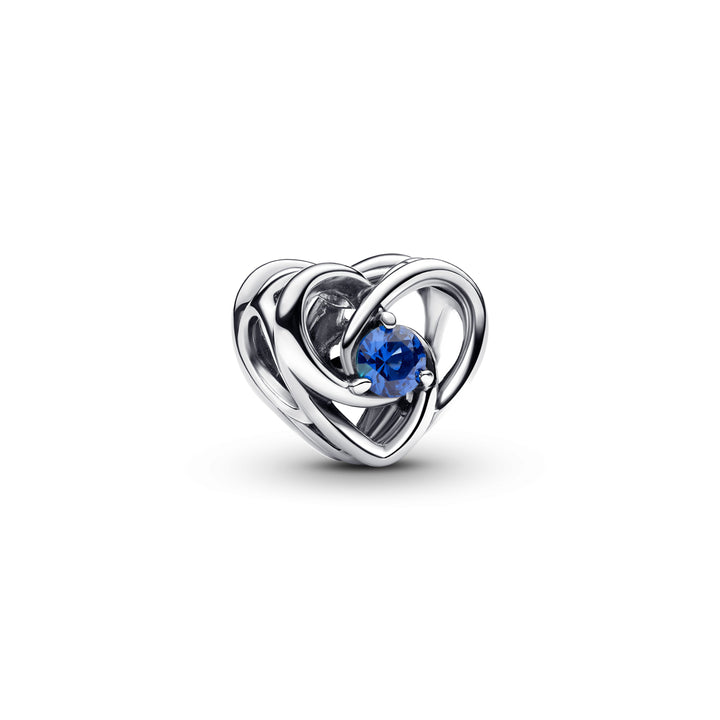 Charm Corazon & Detalle Azul