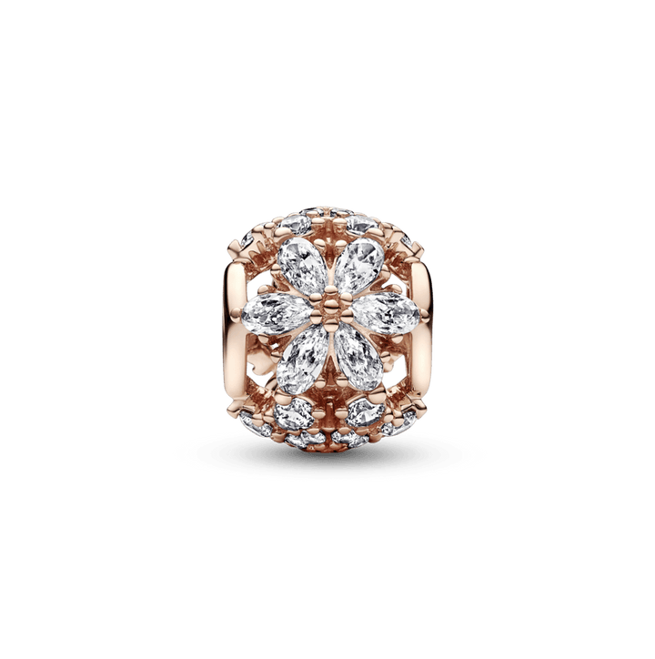 Charm Esfera de Flor Blanca