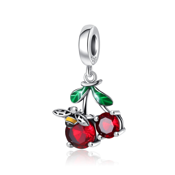 Charm Cerezas Diamantadas